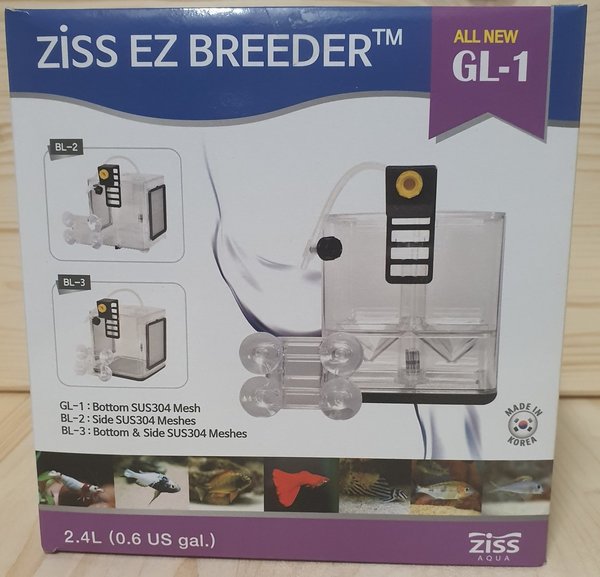 Ziss Breeding Box GL-1 mit Trichter Aufzuchtbox 14x14x15cm 2,4L