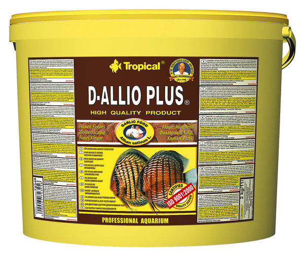 Tropical D-Allio Plus Flake Flockenfutter 11L 2kg