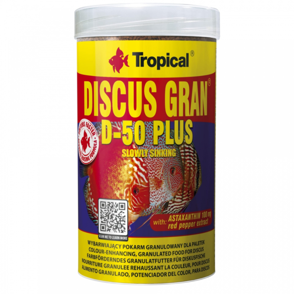 Tropical Discus Gran D-50 Plus Granulat 250ml