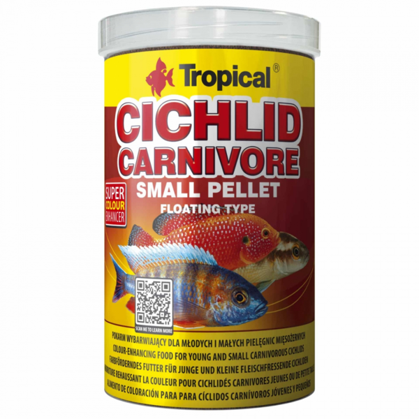 Tropical Cichlid Carnivore Small Pellet 1L