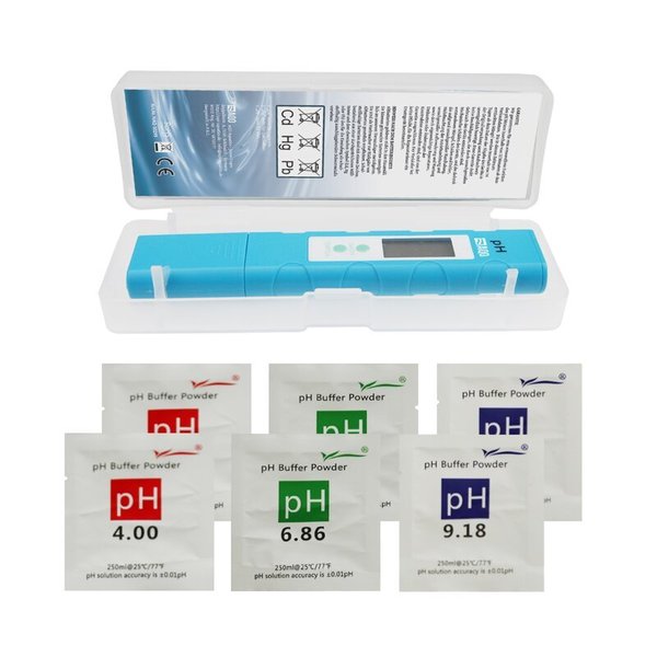 AQO pH Meter digitales pH Messgerät für Aquarium, Pool, Haushalt