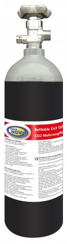 AquaNova CO²  2L  1,5Kg  nachfüllbare CO²-Flasche NCO2-2L