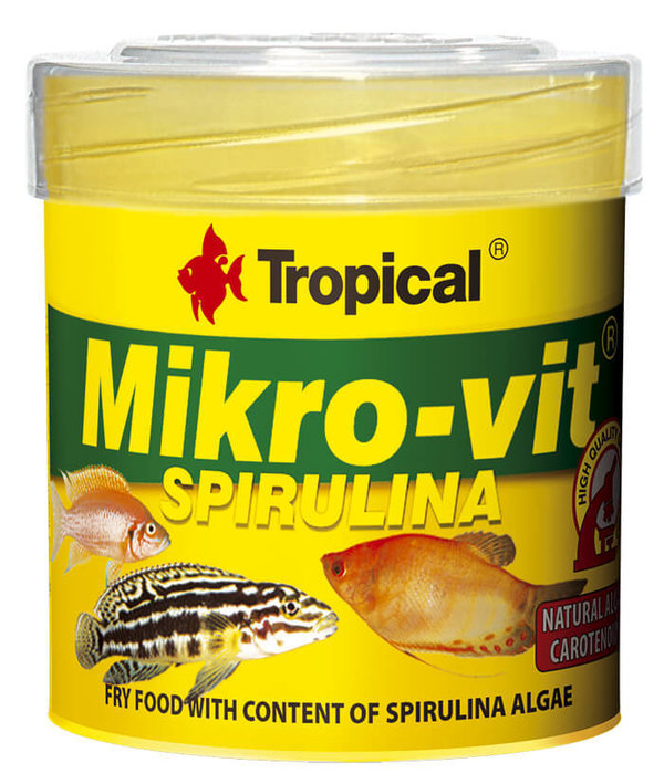 Tropical Mikrovit Spirulina Staubfutter 50ml 32g