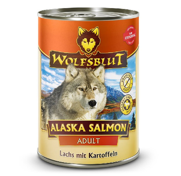 Wolfsblut Adult Alaska Salmon - Lachs mit Kartoffeln 6 x 395 g