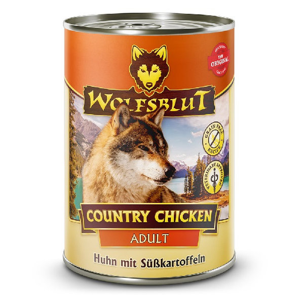 Wolfsblut Adult Country Chicken - Huhn mit Süßkartoffeln 6x 395g