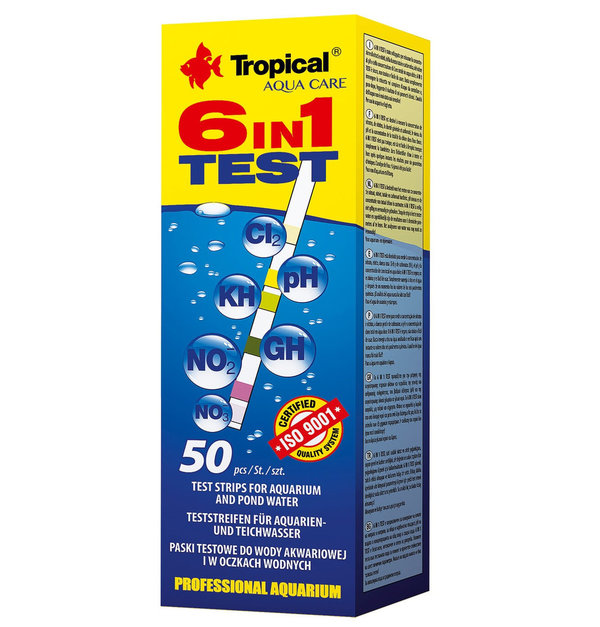 Tropical Aqua Care 6in1 Teststreifen 50 Stück