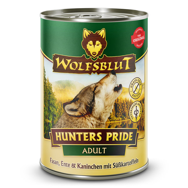 Wolfsblut Adult Hunters Pride - Fasan, Ente & Kaninchen mit Süßkartoffeln 6 x 395 g
