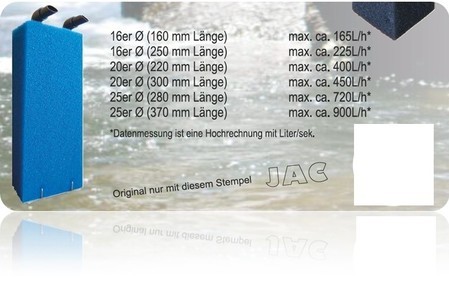 JAC Luftheber 16x250mm 225L/h