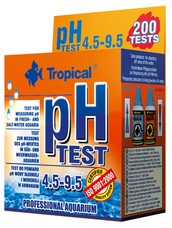 Tropical ph Test 4.5-9.5 200 Tests