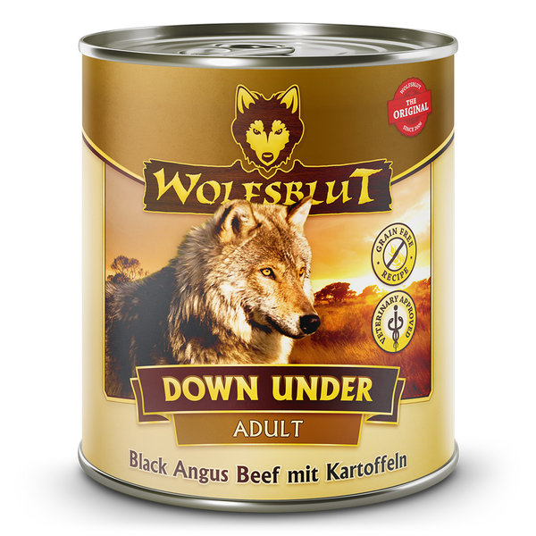 Wolfsblut Adult Down Under - Black Angus Beef mit Kartoffeln 6 x 800g