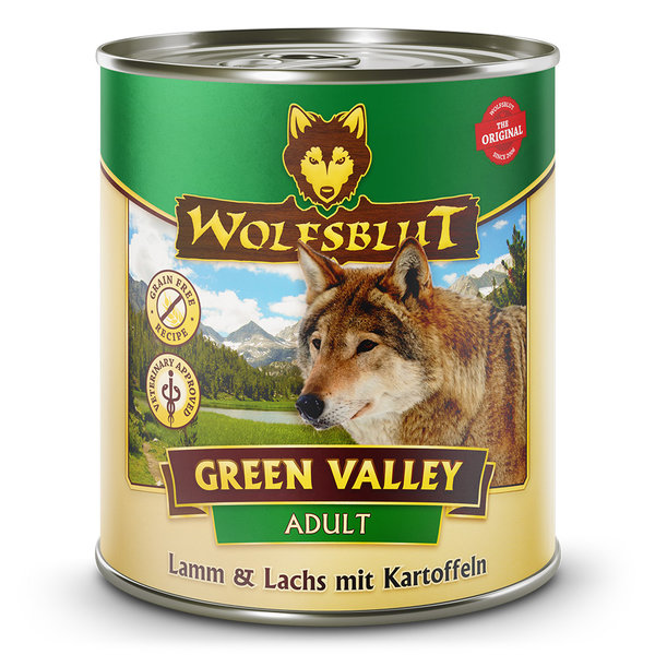 Wolfsblut Adult Green Valley - Lamm & Lachs mit Kartoffeln 6 x 800g