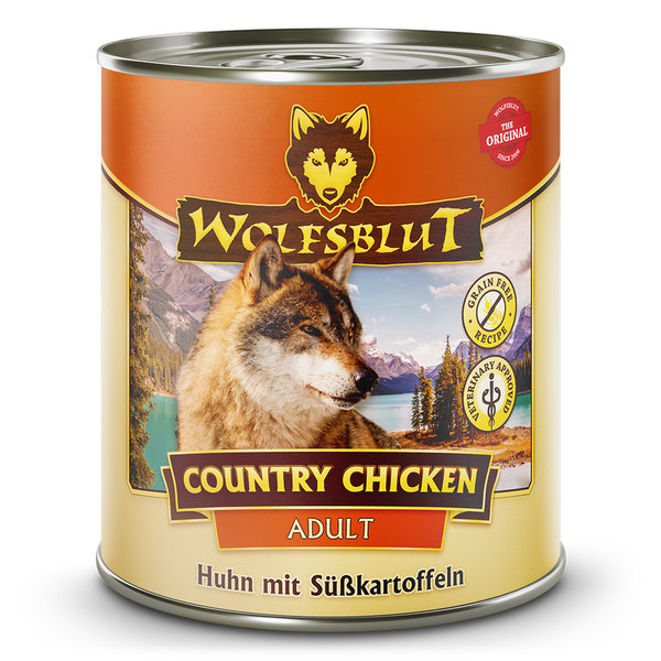 Wolfsblut Adult Country Chicken - Huhn mit Süßkartoffeln 6 x 800 g