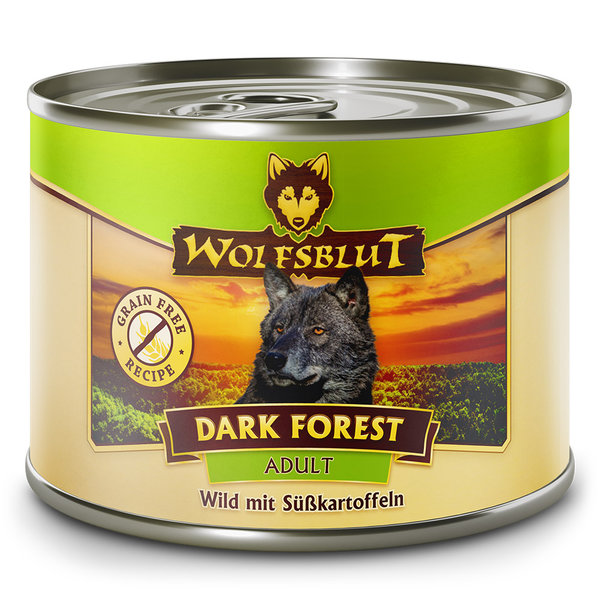 Wolfsblut Adult Dark Forest - Wild mit Süßkartoffeln 6x 200g