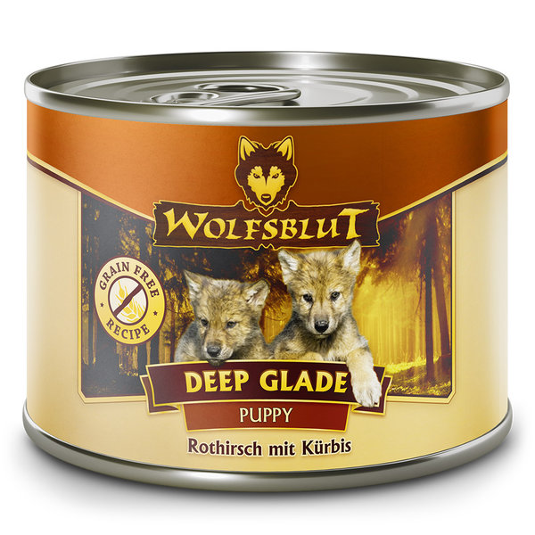 Wolfsblut Puppy Deep Glade - Rothirsch mit Kürbis 6 x 200g