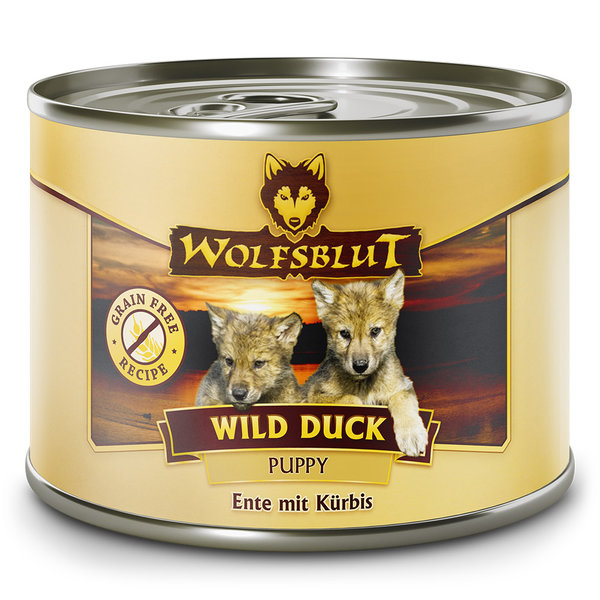 Wolfsblut Puppy Wild Duck - Ente mit Kürbis 6 x 200g