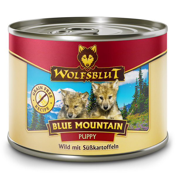 Wolfsblut Puppy Blue Mountain - Wild mit Süßkartoffeln 6 x 200 g