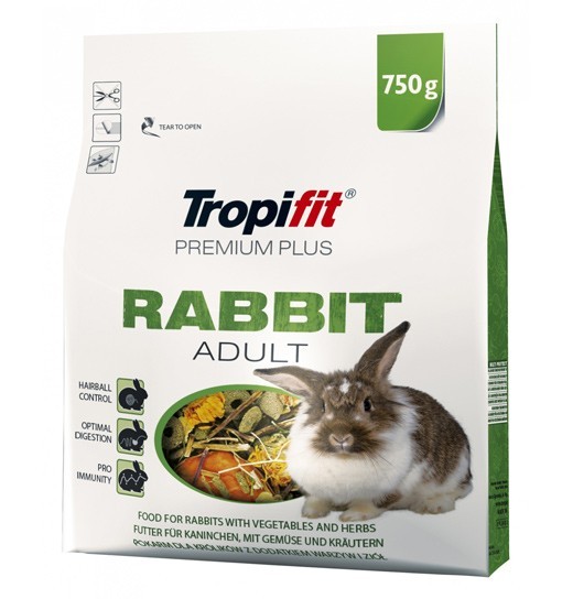 Tropifit Premium Plus Rabbit Adult (Kaninchen) 750g