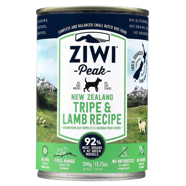 Ziwi Canned Dog Food Tripe and Lamb 12x 390g