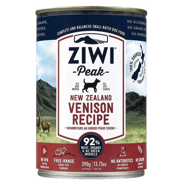 Ziwi Canned Dog Food Venison 12x 390g